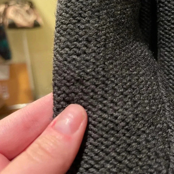 J.Crew 100% Wool Bow-Trim Cardigan Jacket – Charcoal Gray (Style 96538 • FA08) - Picture 8 of 11